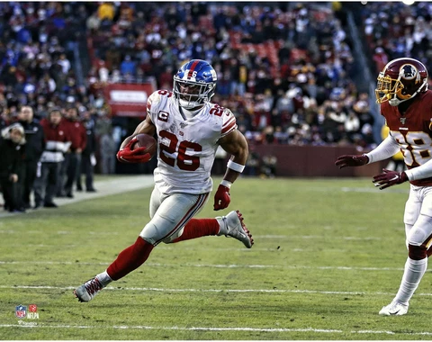 Saquon Barkley New York Giants Fantasy Football Hero Running 11x14 Photo Cover