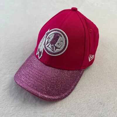 Washington Redskins NFL New Era 9Forty Pink Hat Bling Sparkle Youth Adjustable - Image 1 of 4