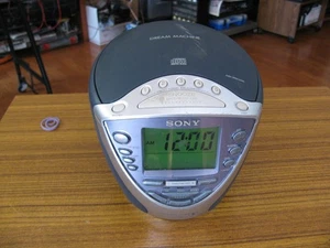Sony ICF-CD843V Clock Radio Stereo AM FM CD Player Alarm Dream Machine Works - Picture 1 of 11