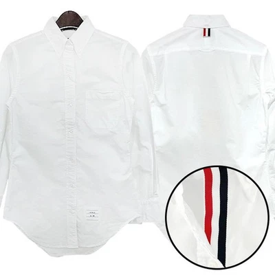 Thom Browne Three Stripes Grosgrain Oxford Shirt 24SS Women stamp 123775781 - Image 1 of 4