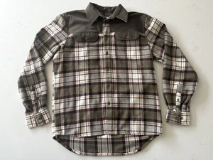 FjallRaven Granit Shirt Long Sleeve Wool Blend Brown Orange Green - Men’s Size M - Bild 1 von 14