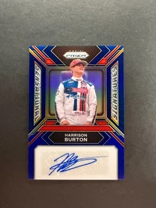 Harrison Burton 2024 Panini Prizm Sensational Signatures Auto Blue /49 #SS-HBN - Picture 1 of 2