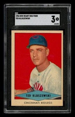 1954 年红心狗粮套装-Break Ted Kluszewski SGC 3 状况极佳 — 第 1/3 张图片