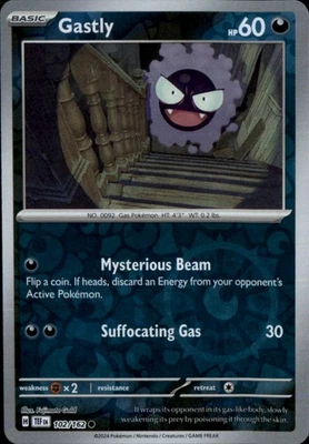 Gastly - Reverse Holo Common SV05: Temporal Forces 102/162 NM - Image 1 of 2