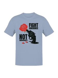 Fight Ignorance, Not Immigrants Men's T-shirt - Picture 1 of 9