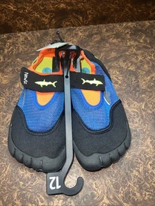 Newtz Little Boys Water Shoes Childs Size 12 Shark Toe Shoes New - Picture 1 of 6