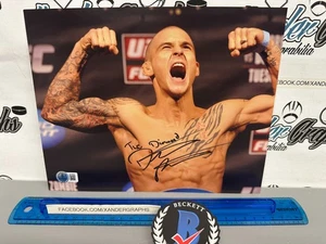 FOTOGRAFÍA 8x10 firmada autografiada por Dustin Diamond Poirier UFC MMA Beckett Bas - Imagen 1 de 4