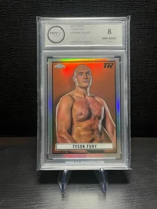 Tyson Fury Topps Chrome Boxing AA-Grading 8 Near Mint - Mint - Picture 1 of 2