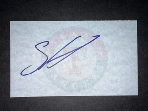 Sam Huff, GIANTS (2020 Debut) SIGNIERTE 3x5 Karteikarte (HS) - Bild 1 von 1