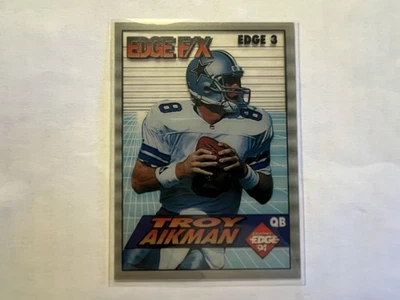 Dallas Cowboys-TROY AIKMAN 1994 BORDE DE COLECCIONISTA F/X #EDGE 3/$2 valor de eBay Foto 1 de 2