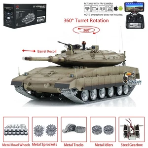 HengLong Serbatoio Telecomando 3958 1/16 IDF Merkava MKIV FPV Edizione Professionale - Foto 1 di 12