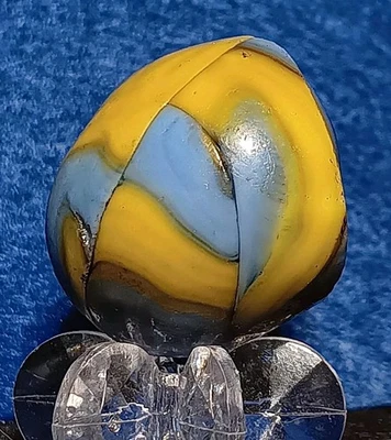 Vintage Akro Agate Marble Cullet. Size 1" x 3/4" Double Ignot. Unique Piece. - Image 1 of 4