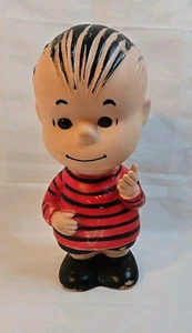 Muñeca vintage de vinilo/goma Peanuts Linus United Features Syndicate Schultz - Imagen 1 de 12