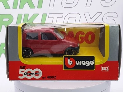 Fiat Cinquecento Burago 1/43 Rosso 1991 - Immagine 1 di 3