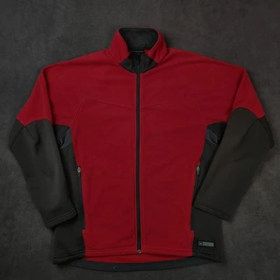REI Polartec Fleece Jacket Womens XL Red Black Full Zip Lightweight Outdoor - Image 1 of 4