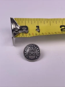 U.S. Military Air Force Metal Uniform Button Small Silver Tone W. B. Co Cuff - Picture 1 of 5