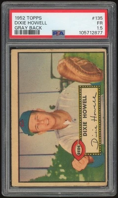 1952 Topps #135 Dixie Howell Gray Back PSA 1.5 *2877 - Image 1 of 2