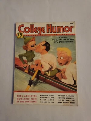 1937 June, College Humor Magazine, Heywood Broun, (CP135) - Image 1 of 3