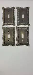 Cubierta de enchufe de luz de bronce vintage para receptáculo de latón - Imagen 1 de 9