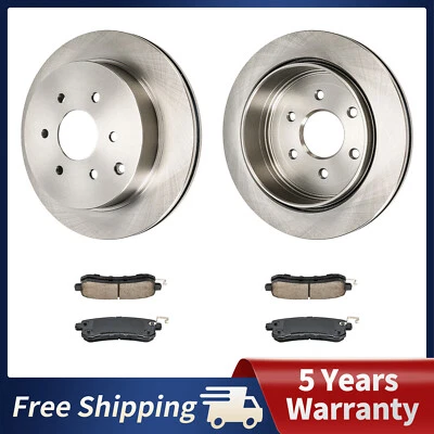Rear Disc Brake Rotors and Ceramic Pads for INFINITI QX56 2011-2013 QX80 14-19 - Изображение 1 из 4