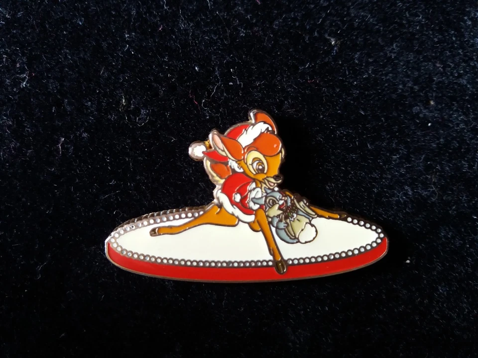 PINS DISNEY DLP PARIS PIN BAMBI THUMPER ON ICE NAVIDAD REFRESCAR CAST Foto 1 de 1