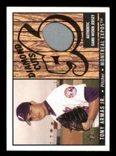 2003 Bowman Heritage Diamond Cuts Relic TA Tony Armas Jr. Expos Jersey Grey