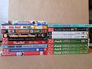 Mixed Lot of 17 Manga Books: Cowboy Bebop, Airgear, Peach Girl, .hack... - Picture 1 of 9