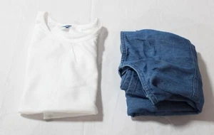 Old Navy Girls Plus Sleeveless Jean Dress & T-Shirt Set AP2 Multicolor Size: 2XL - Picture 1 of 5