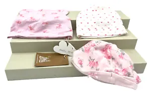 Angel Dear + Koala Baby Set of 3 Newborn Beanies Caps 0-3 Months Baby Pink - Picture 1 of 3
