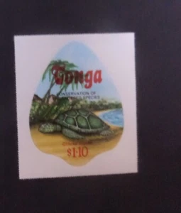 Tonga 1978 Endangered Wildlife $1.10 Turtle AIR SGO186 MNH UM unmounted mint - Imagen 1 de 1