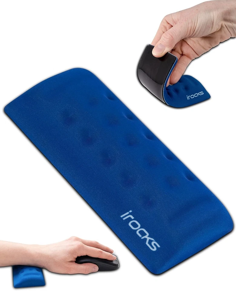 i-Rocks IRC49 Ergonomic Mouse Memory Foam Wrist Rest Pad with Anti-Slip Base - Image 1 of 4