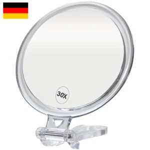 Kosmetikspiegel Schminkspiegel 30-fach Vergrößerung Handspiegel mit Ständer DHL - Bild 1 von 20