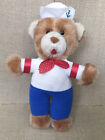 Vintage Dan Brechner Sailor Teddy Bear Plush Stuffed Animal Toy Red White Blue