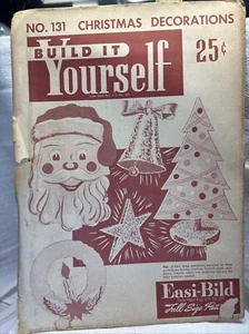 Decoraciones de Navidad Easi-Bild de colección (constrúyelo usted mismo) 1951 NUEVO #131 - Imagen 1 de 6