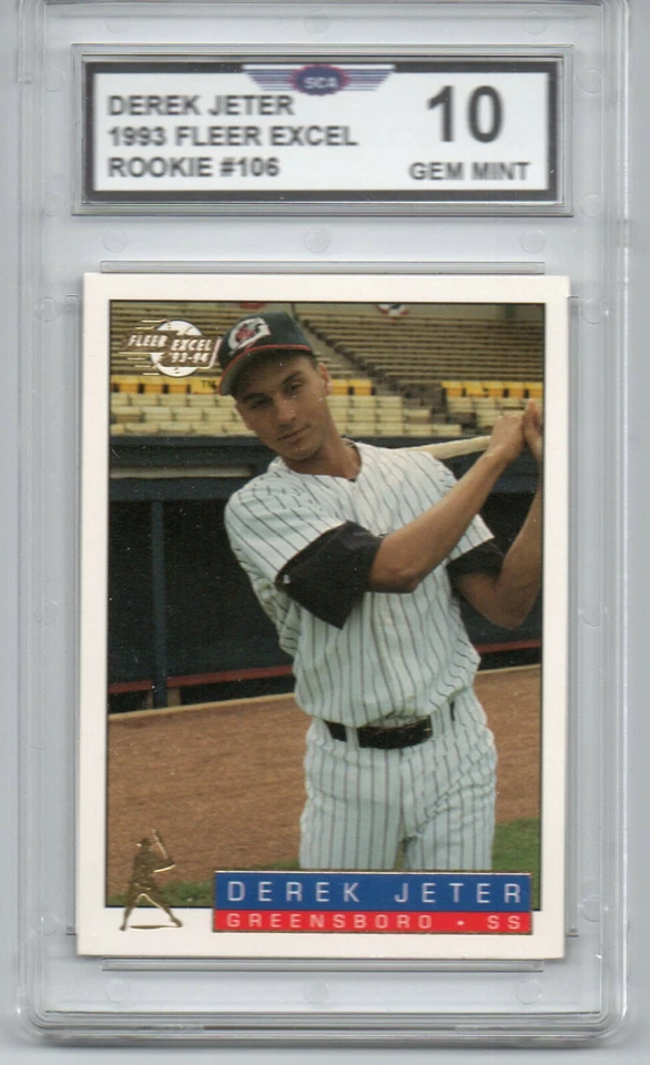 Tarjeta de béisbol Fleer Excel Derek Jeter 1993 novato New York Yankees Hof campocorto Foto 1 de 1