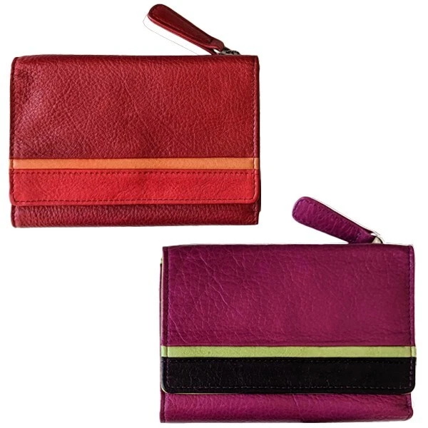 Cartera de cuero a presión Osgoode Marley para mujer con múltiples rayas RFID 5" NUEVA CON ETIQUETAS $55 ($95) Foto 1 de 1