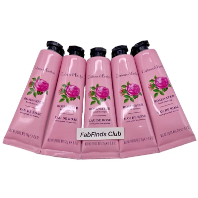 Crabtree & Evelyn Rose Water Hand Therapy Cream Sealed Travel Sz 4.5oz (5x0.9oz) - Image 1 of 4