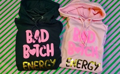 p louise bad bitch energy hoodie WOMEN SMALL