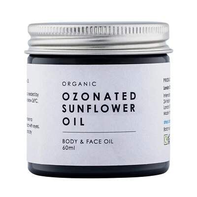 LONDON OZONE Organic Ozonated Sunflower Oil - Holistic Body, Face, Wound & Skin Care Vegan