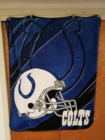 Indianapolis Colts Soft Fleece Throw Blanket  50" X 60" Cover