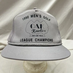 trucker hat baseball Cap Vintage Snapback Oak Knolls Golf Course RLF MN League - Picture 1 of 8