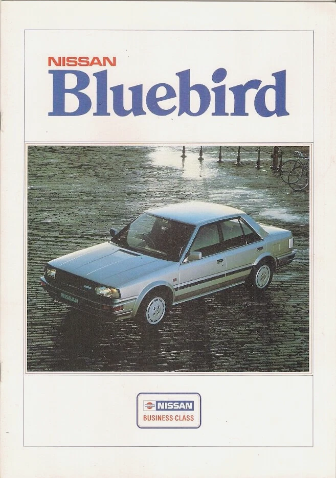 Nissan Bluebird 1986-1987 UK Fleet Market Sales Brochure L LX SLX GSX Turbo ZX - Image 1 of 1