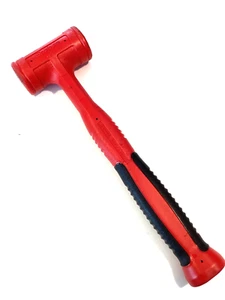 Snap On Tools USA HBFE24 RED Soft Grip Dead Blow Hammer 24 Ounce 650 Grams NICE - Picture 1 of 8