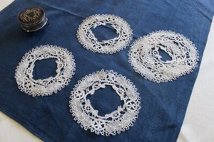 Tour de napperon en dentelle aux fuseaux / Linge ancien 650922 - Imagen 1 de 3