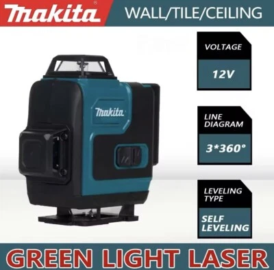 Makita 16 líneas láser verde nivel litio nivel 4D horizontal vertical Foto 1 de 4