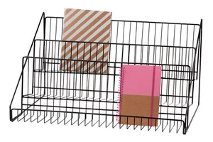 3-Tier Black Wire Countertop Rack - 12¾”H x 23½”W x 14"D - Picture 1 of 1