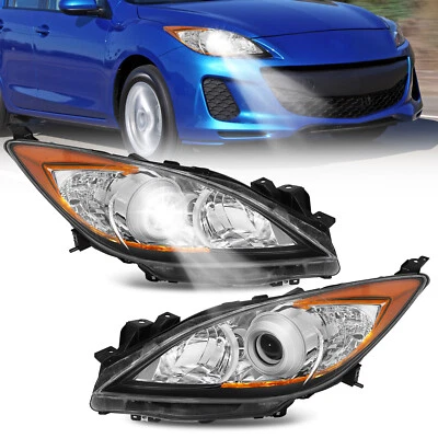 Pair LED Headlights Assembly For 2010 2011 2012 2013 Mazda 3 Sport Left+Right - Image 1 of 4