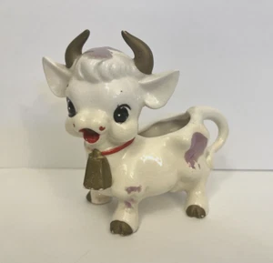 Vintage Keramik handbemalt lila Elsie Kuh Milchkännchen * Fehler Beschreibung lesen - Bild 1 von 17
