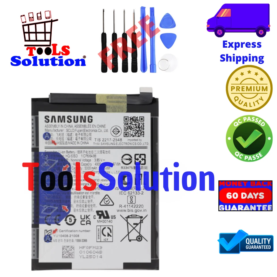 BATTERIA ORIGINALE PER SAMSUNG GALAXY A22 5G A226B SCUD-WT-W1 GH81-20698A SERVIC