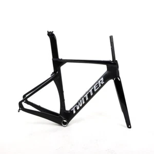 Carbon Fiber Road Bike Frame Disc Brake Thru Axle 12*142mm Gravel Bike Frameset  - Picture 1 of 30